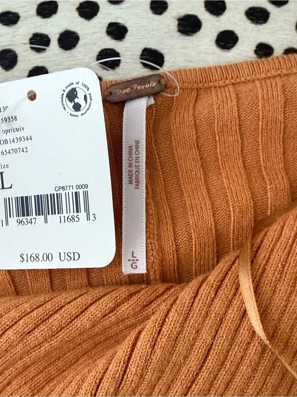 Free People Ribbed Twist-Front Maxi Dress in Camel - Picture 6 of 7